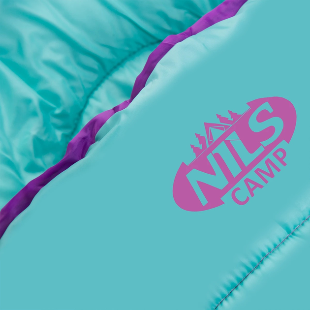 Śpiwór Nils Camp NC2008 kempingowy Rozm. M Purple-Turquoise (5907695598049) - obraz 14