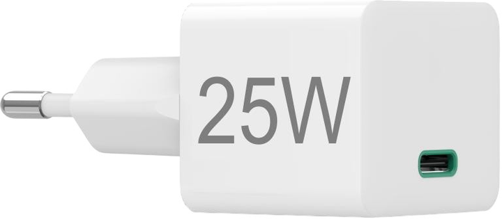 Зарядний пристрій Hama Mini PD/QC USB-C 25W White (4047443489371) - зображення 3