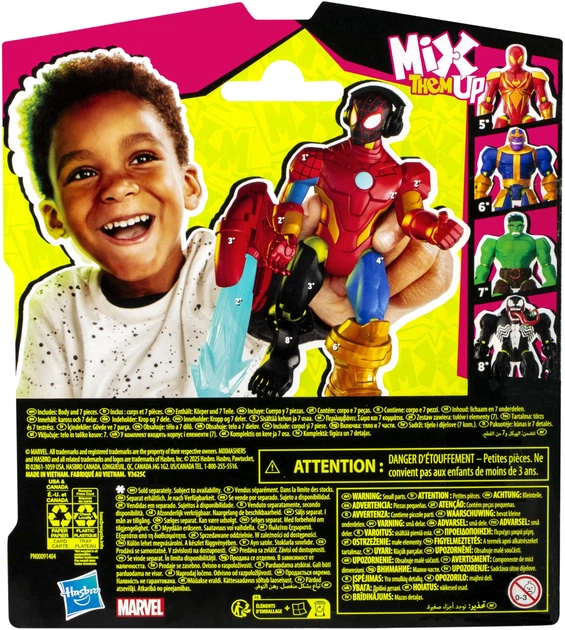Іграшка-фігурка Hasbro Людина-павук MixMashers Miles Morales (F9205_F9214) - зображення 6