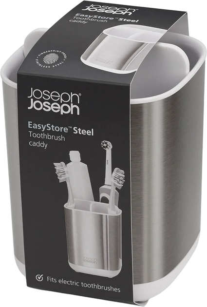 Підставка для зубних щіток Joseph Joseph EasyStore срібляста (5028420001921) - зображення 4