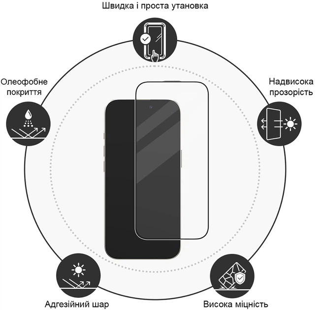 Защитное стекло для смартфона Huawei P Smart Z/Y9 Prime 2019 Drobak Black (448427) - изображение 8