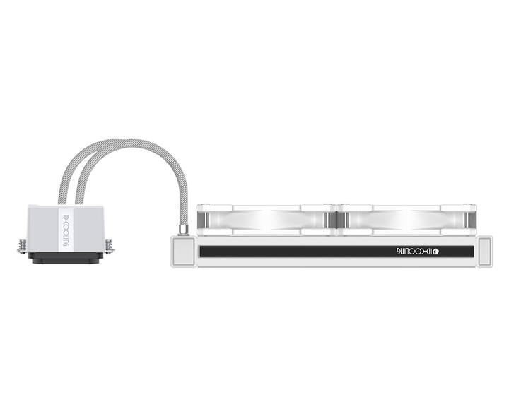 Система водяного охлаждения ID-Cooling Dashflow 240 Basic White - изображение 2