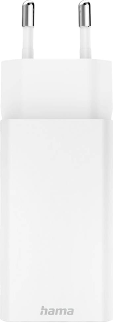 Ładowarka Hama Mini GaN PD/QC 2 x USB-C 65W White (4047443516541) - obraz 6