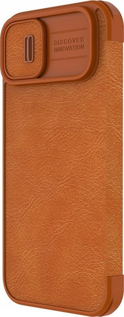 Etui z klapką Nillkin Qin Leather Pro Case do Apple iPhone 14 Plus Brown (6902048248984) - obraz 4