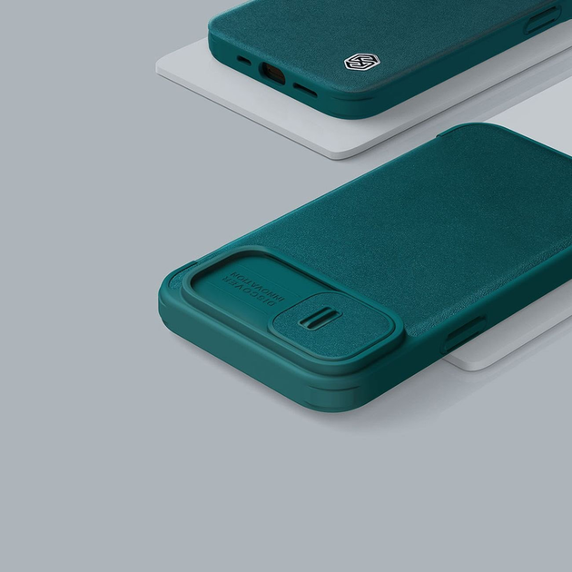 Etui z klapką Nillkin Qin Leather Pro Case do Apple iPhone 14 Plus Green (6902048249103) - obraz 7