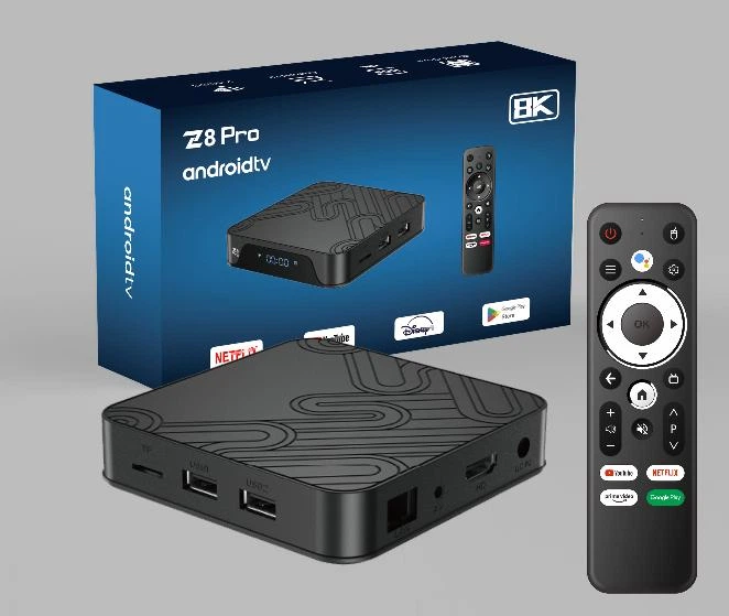 Смарт ТВ-приставка Z8 Pro 4/32Гб Android TV 12 Allwinner H618