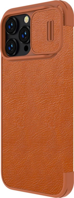 Etui z klapką Nillkin Qin Leather Pro Case do Apple iPhone 14 Pro Brown (6902048248946) - obraz 4