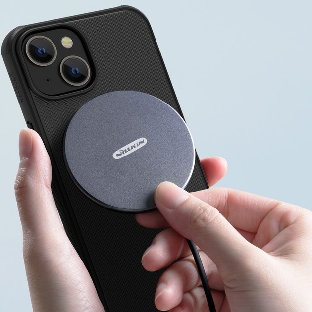Панель Nillkin Super Frosted Shield Pro Magnetic Case для Apple iPhone 14 Plus MagSafe Black (6902048248250) - зображення 7