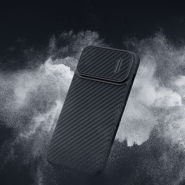 Панель Nillkin Synthetic Fiber S Case для Apple iPhone 14 Pro Black (6902048249783) - зображення 8