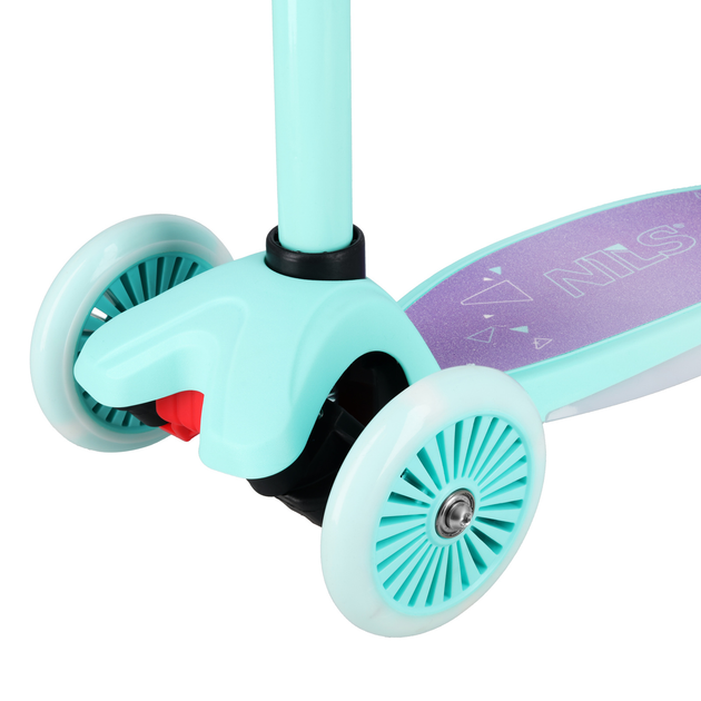 Hulajnoga dziecięca Nils Fun HLB1310 LED Fioletowa (5907695571967) - obraz 6