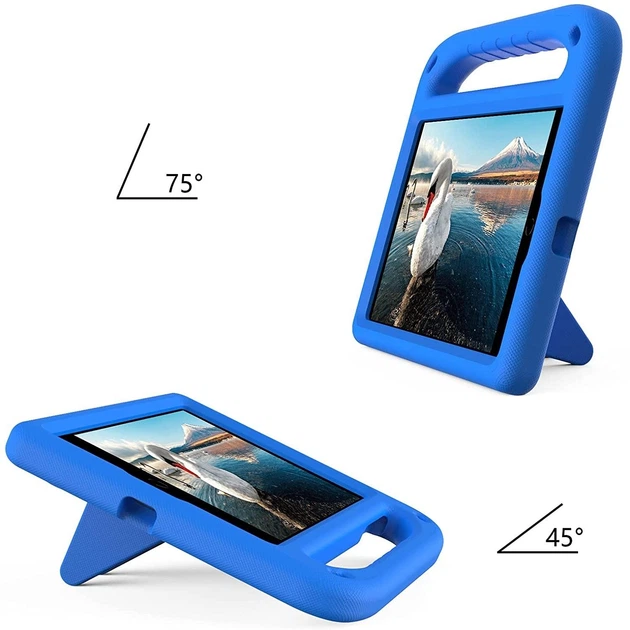 Чехол STR EVA детский с ручкой и подставками треугольник Apple iPad Air 4 (10.9" экран) Blue - изображение 4