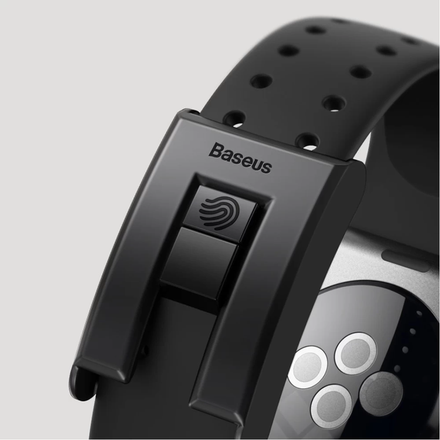 Ремінець Baseus Slip-Thru для Apple Watch Series 3 / 4 / 5 / 6 / SE 38 | 40 mm Black (LBWSE-01) - зображення 8