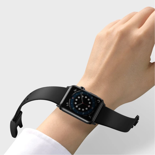 Ремінець Baseus Slip-Thru для Apple Watch Series 3 / 4 / 5 / 6 / SE 38 | 40 mm Black (LBWSE-01) - зображення 10