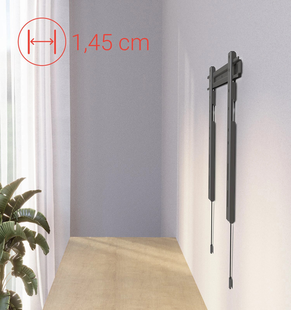 Кронштейн для телевізора Hama LCD/LED Ultraslim Fix 90" (4047443510129) - зображення 3