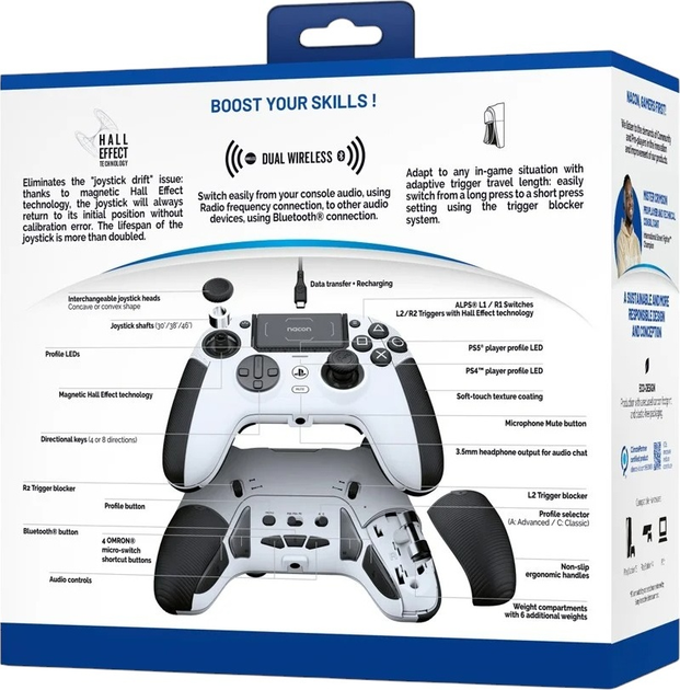 Kontroler Nacon Revolution 5 Pro Controller White (3665962023534) - obraz 5