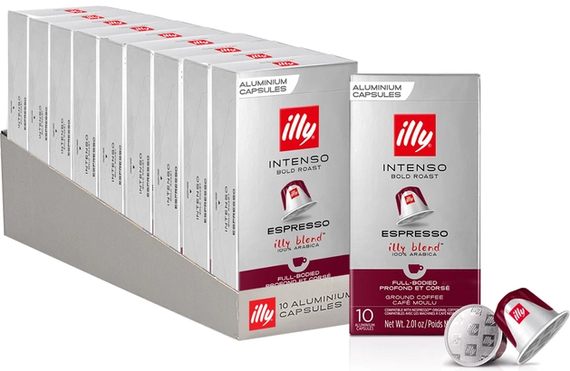 Кава в капсулах Nespresso ILLY Espresso Intenso 10 упаковок по 10 капсул - Фото 1 Кава в капсулах Nespresso ILLY Espresso Intenso 10 упаковок по 10 капсул - изображение 1