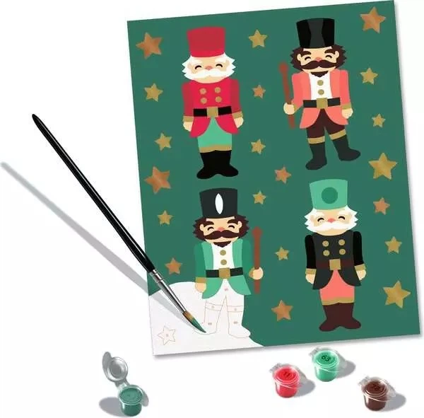 Картина за номерами Ravensburger CreArt Christmas Nutcracker Delight 23893 (4005556238934) - зображення 2