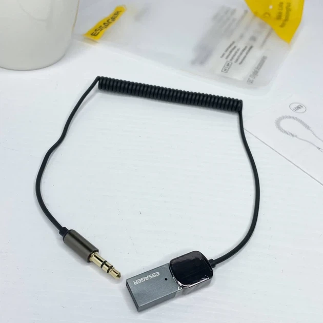 Автомобильный аудио Bluetooth адаптер (ресивер) Essager EBT-LF01-P - изображение 2