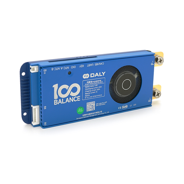 Bms контроллер lifepo4 аккумуляторов с bluetooth и can daly lifepo4 4 8s 200a can активный баллансир 1a - изображение 1