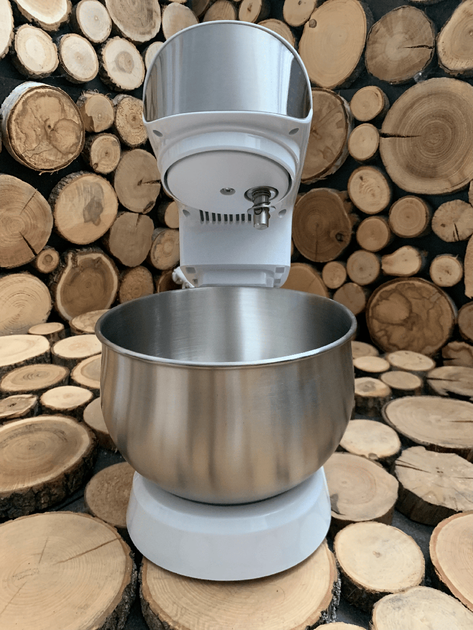 Настольный планетарный миксер с крюком для замеса крутого теста Rainberg 3200W, Стационарный миксер тестмес для дома RB-8083 White - Фото 11 Настольный планетарный миксер с крюком для замеса крутого теста Rainberg 3200W, Стационарный миксер тестмес для дома RB-8083 White - изображение 11