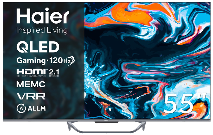 LED-телевізор Haier H55Q800UX (7006311) - Фото 1 LED-телевізор Haier H55Q800UX (7006311) - изображение 1
