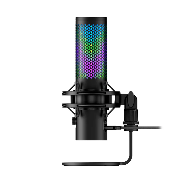 Микрофон геймерский HyperX 9A273AA QuadCast 2 S, Omni/Uni/Bi, USB-A, 3м, NGenuity, RGB, чорний - Фото 3 Микрофон геймерский HyperX 9A273AA QuadCast 2 S, Omni/Uni/Bi, USB-A, 3м, NGenuity, RGB, чорний - изображение 3