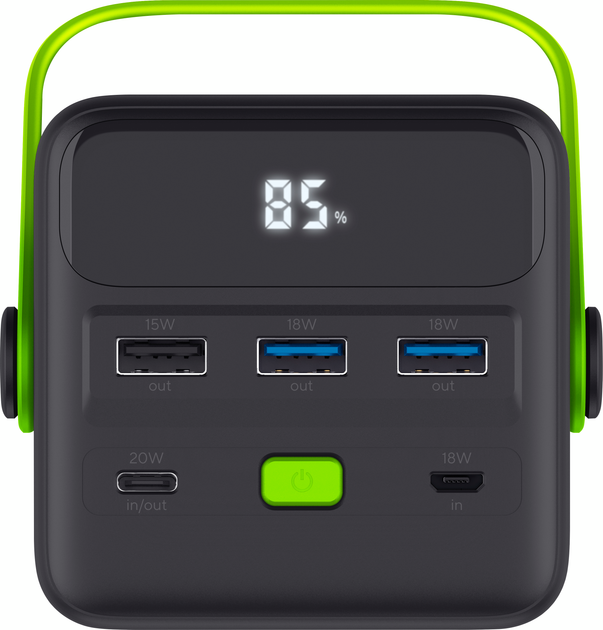 Акумулятор портативний літій-іонний power bank Trust Redoh XXL, 50000мА·год, 3хUSB-A/USB-C, 20W, чорний - зображення 7