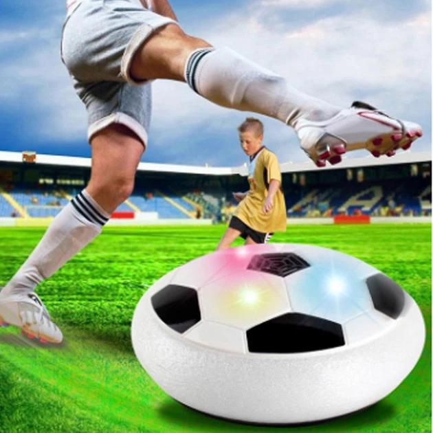Футбольний м'яч Hoverball з LED підсвіткою, безпечний для гри вдома, чорний - Фото 5 Футбольний м'яч Hoverball з LED підсвіткою, безпечний для гри вдома, чорний - зображення 5