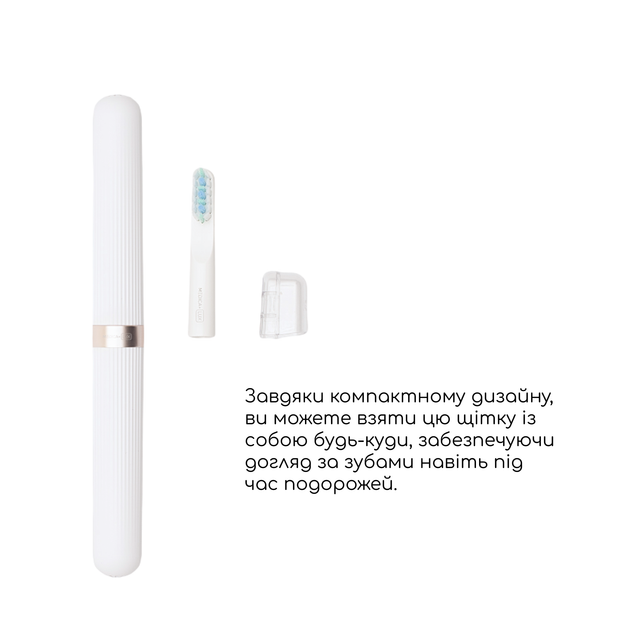 Отбеливающая звуковая зубная щетка Medica+ Lux 10Х Portable Rose Gold - изображение 6