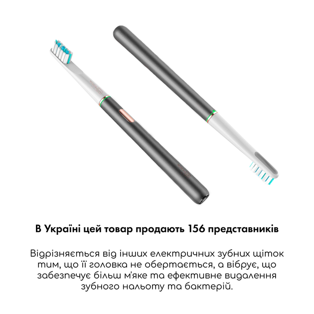 Отбеливающая звуковая зубная щетка Medica+ Lux 10Х Portable Grey - изображение 11