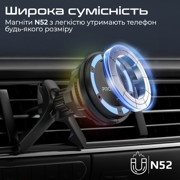 Бездротовий зарядний пристрій Promate MagChill-Ga MagSafe Black (magchill-ga) - зображення 7