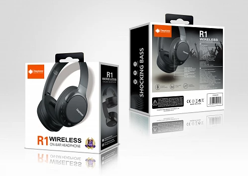 Навушники Bluetooth DEEPBASS R1 Чорні - зображення 3