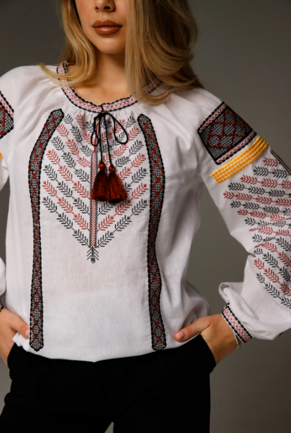 Жіноча вишиванка Galychanka Анісія XXL Білий (GALANIB) - изображение 2