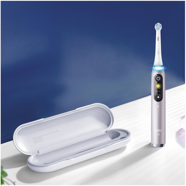 Електрична зубна щітка Oral-B iO 9N Рожева + Brush Head + TC (4210201408390) - зображення 6