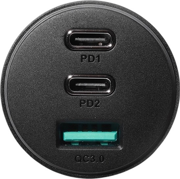 Ładowarka samochodowa JOYROOM JR-CL26 2 x USB-C 1 x USB-A 70 W Black (6956116701819) - obraz 5