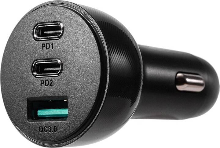 Ładowarka samochodowa JOYROOM JR-CL26 2 x USB-C 1 x USB-A 70 W Black (6956116701819) - obraz 6