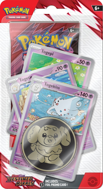 Dodatek Pokémon TCG: Scarlet & Violet - Destined Rivals - Premium Checklane Blister Bundle 12 szt (0196214111479) - obraz 3