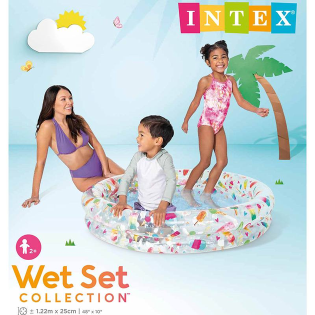 Дитячий надувний басейн Intex 59421 "Морозиво" на 150 л - Фото 2 Дитячий надувний басейн Intex 59421 "Морозиво" на 150 л - изображение 2