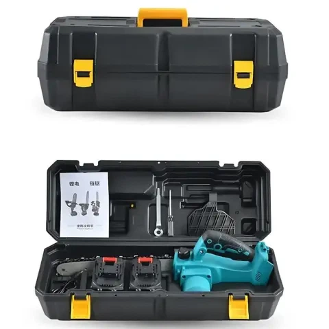 Аккумуляторная цепная пила Electric Saw Blue 12" (30 см) 48В в кейсе + 2 аккумулятора: Садовая электропила с автоматической смазкой цепи - Фото 5 Аккумуляторная цепная пила Electric Saw Blue 12" (30 см) 48В в кейсе + 2 аккумулятора: Садовая электропила с автоматической смазкой цепи - изображение 5