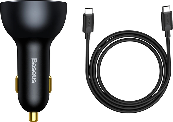 Ładowarka samochodowa Baseus USB-A + 2 x USB-C 160 W Black (TZCCZM-0G) - obraz 6