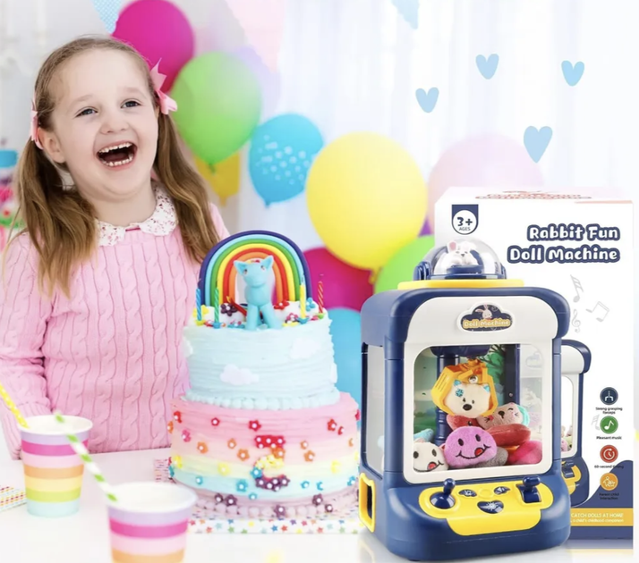 Детский игровой автомат с краном и игрушками Rabbit Голубой - Фото 7 Детский игровой автомат с краном и игрушками Rabbit Голубой - изображение 7
