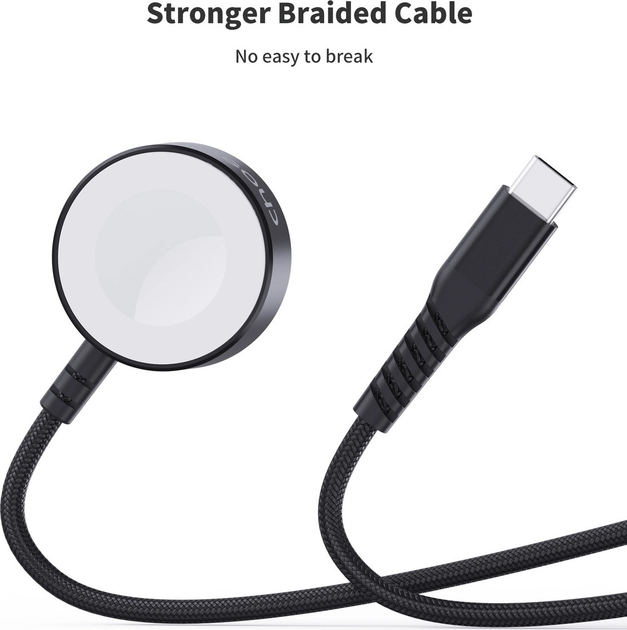 Ładowarka indukcyjna CHOETECH T319 USB-C MFI dla Apple Watch 5 W Black (6932112102454) - obraz 5