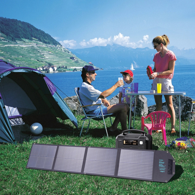Ładowarka solarna CHOETECH SC009-V2 100 W 2 x USB-A + USB-C Black (6932112103727) - obraz 10