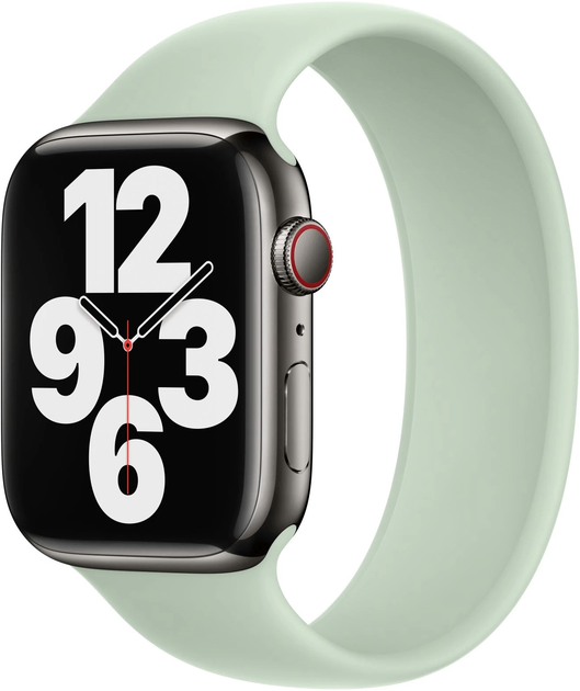 Ремінець Apple Solo Loop для Apple Watch 45mm Size 6 Mineral Green (MN4A3) - зображення 1