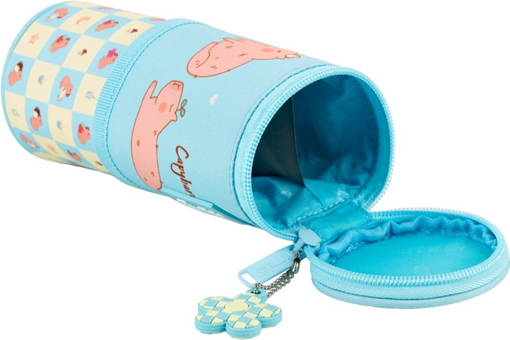 Пенал шкільний Kite Chilling Capybara 19х8х8 см Бірюзовий (K25-684-4) - зображення 6