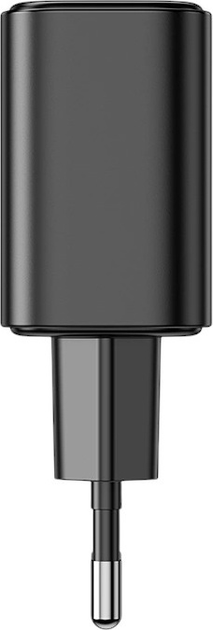Ładowarka sieciowa JOYROOM JR-TCF05 GaN PD 20 W USB-C + USB-A z kablem USB-C Black (6941237128799) - obraz 4