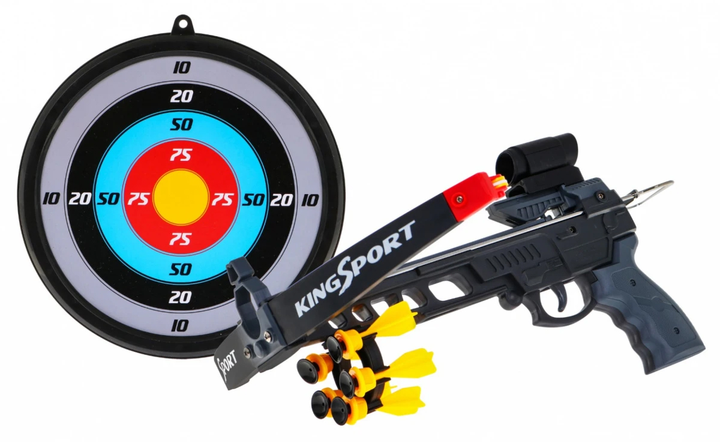 Zestaw sportowy Kusza + Tarcza + 5 bełtów + Celownik (5903864950700) - obraz 3