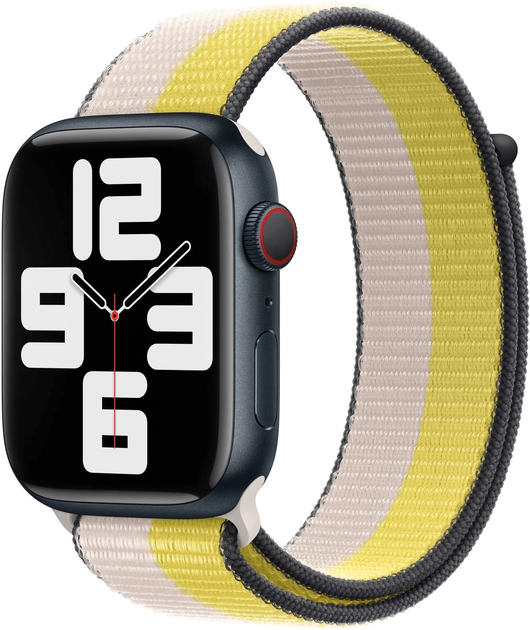 Pasek Apple Sport Loop do Apple Watch 45mm Oat Milk/Lemon Zest (MN5T3) - obraz 1