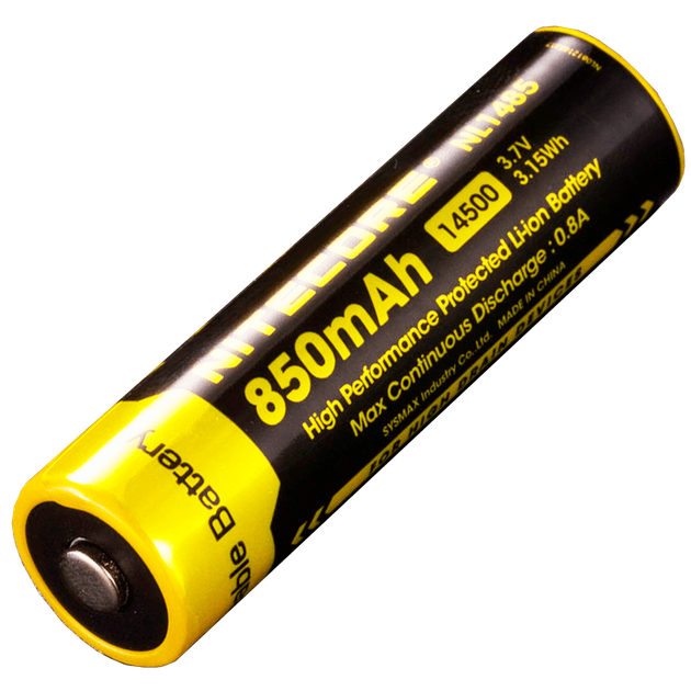 Акумулятор 14500 (850mAh) Nitecore NL1485 - Фото 1 Акумулятор 14500 (850mAh) Nitecore NL1485 - зображення 1