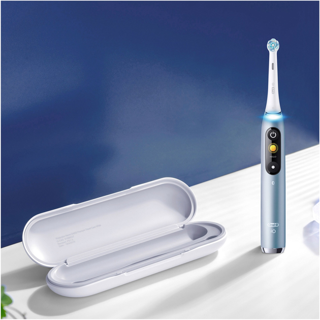Електрична зубна щітка Oral-B iO 9 Luxe Edition Синя + Brush Head + TC (4210201421900) - зображення 6